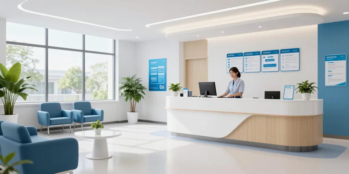 BL 555: Trusted healthcare provider in modern clinic for patient care.
