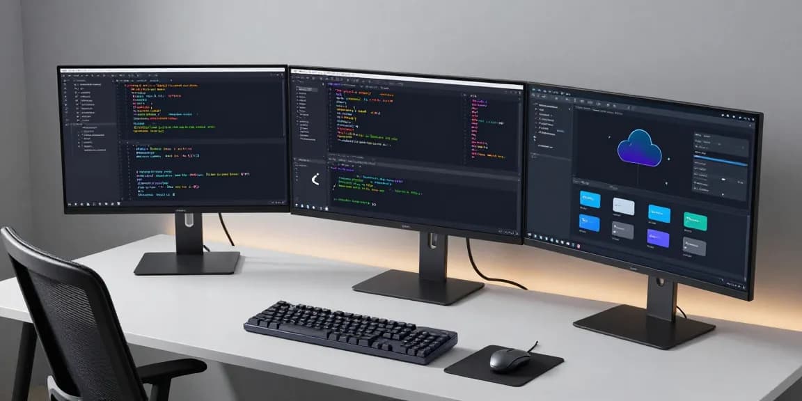mb668u technology workspace featuring innovative cloud computing and AI tools in a modern developer environment.