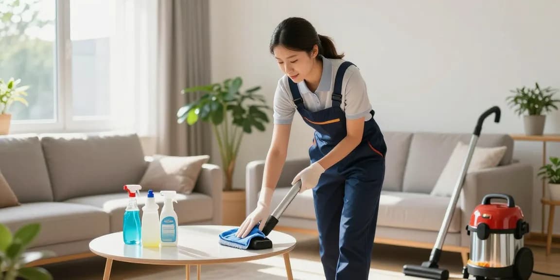 Professional cleaners in action enhancing living spaces with reinigungsfirmen solothurn.