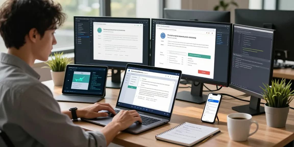 Detect fraud receipt using advanced AI technology in a professional workspace.