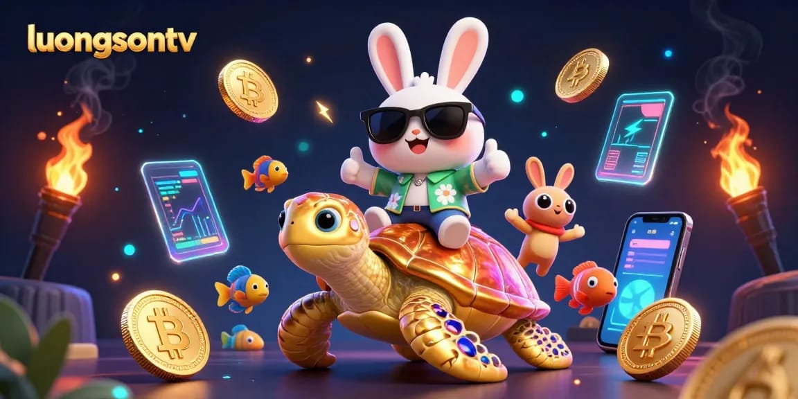 Boost your gaming experience at luongsontv with vibrant 3D illustrations of lucky symbols.