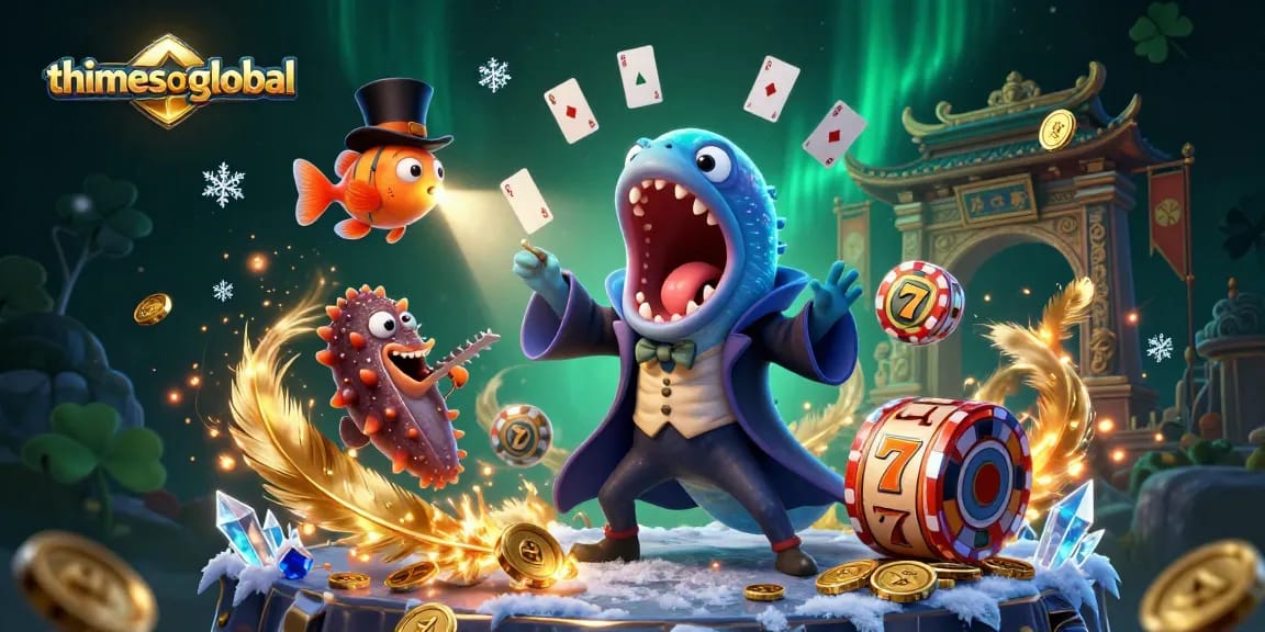 Engage with thetimesofglobal gaming excitement featuring vibrant casino characters and thrilling card act.
