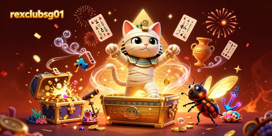rexclubsg01 players claim free credits while celebrating with vibrant treasures and dynamic characters in casino