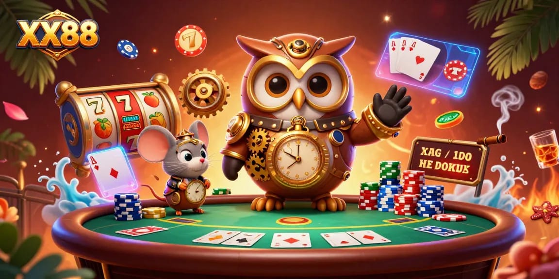 Experience thrilling gameplay and jackpots at XX88 with vibrant casino elements.