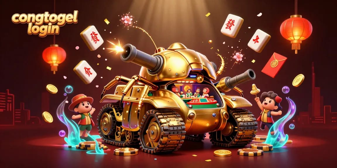 Activate your luck with the congtogel login, showcased in an exciting 3D casino scene.