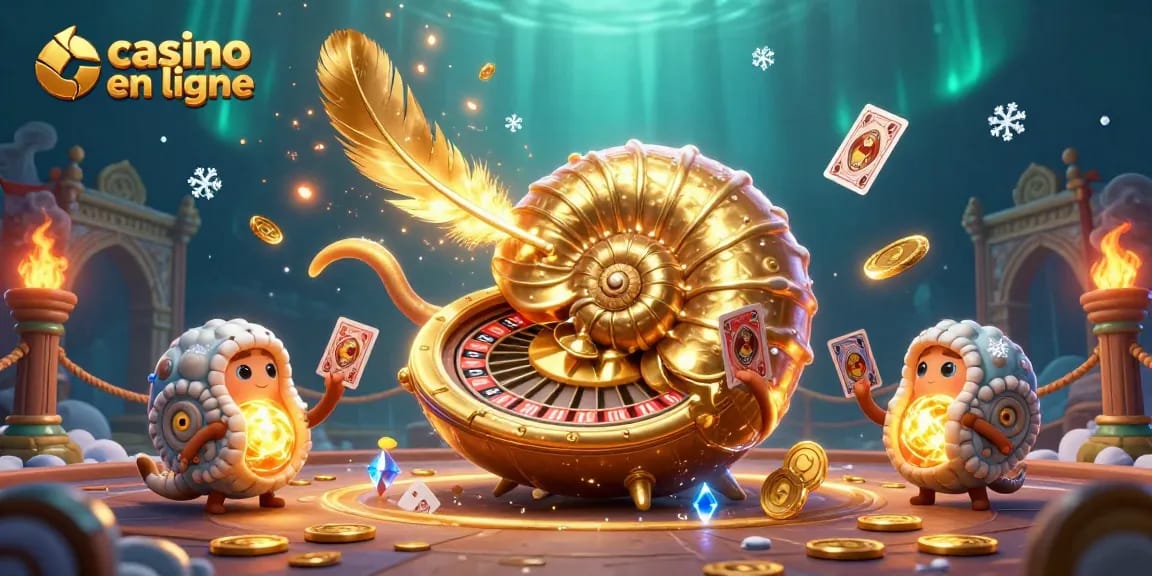 Jouez aux jeux de casino en ligne dans un monde fantastique avec un nautilus géant.