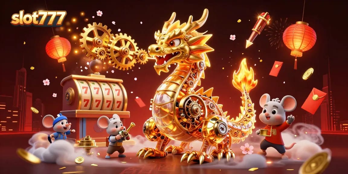 Experience thrilling wins at slot777 with a vibrant casino scene filled with action and excitement.