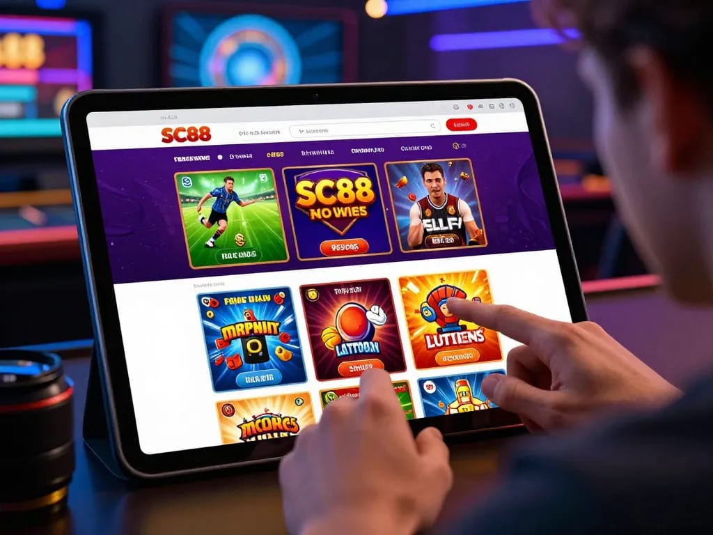 Engaging SC88 online gambling interface showcasing diverse gaming options in a modern virtual environment.