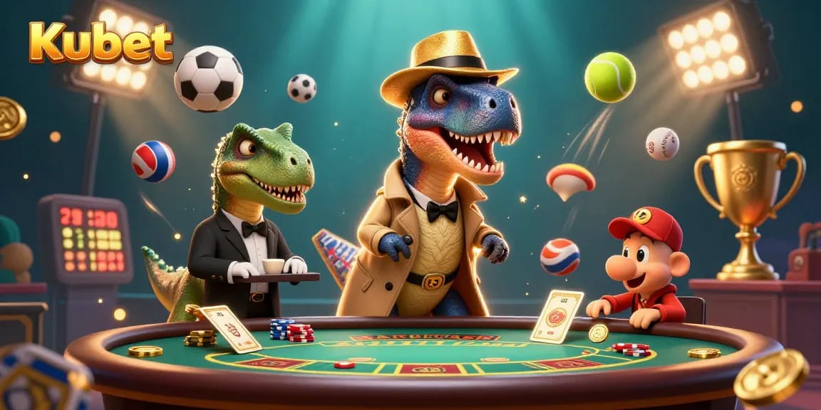 Kubet menawarkan pengalaman taruhan seru dengan kombinasi dinosaurus dan elemen kasino yang dinamis.