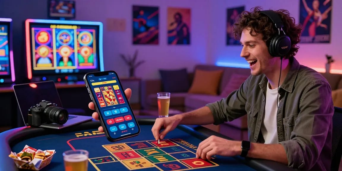 Scena di gioco online coinvolgente che mostra un giocatore di casinò non AAMS a un tavolo di roulette virtuale con grafiche vivaci e interfaccia interattiva.