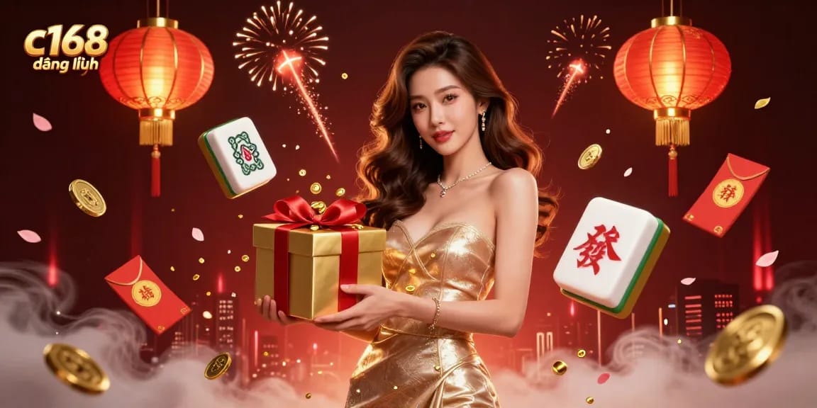 Experience the thrills of c168 đăng nhập with festive casino visuals and lucky symbols.