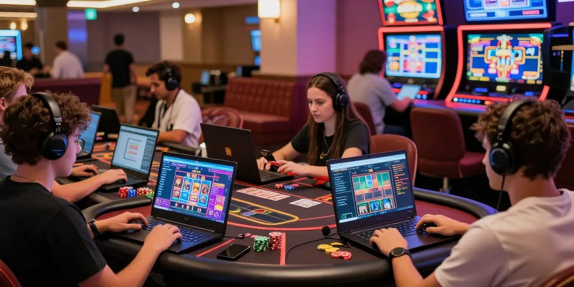 Lemacau Live Chat enabling dynamic interaction in an online casino gaming environment with diverse players and vibrant atmosphere.