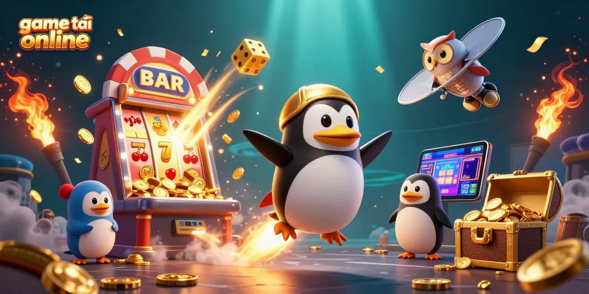 Experience exciting game tài xỉu online with immersive 3D action elements and vibrant casino visuals.