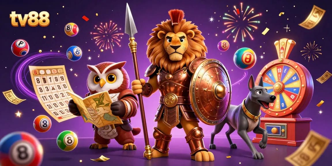 Engage in thrilling gameplay at tv88 with lively lottery elements and dynamic characters!