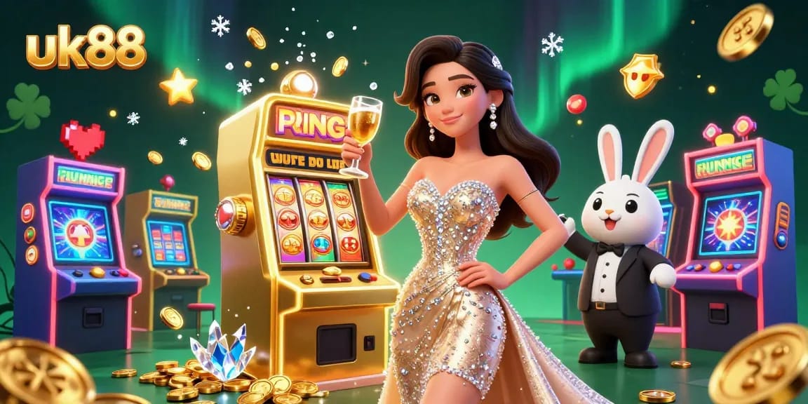 Win big at uk88 with the dazzling jackpot slot machine and vibrant casino atmosphere.