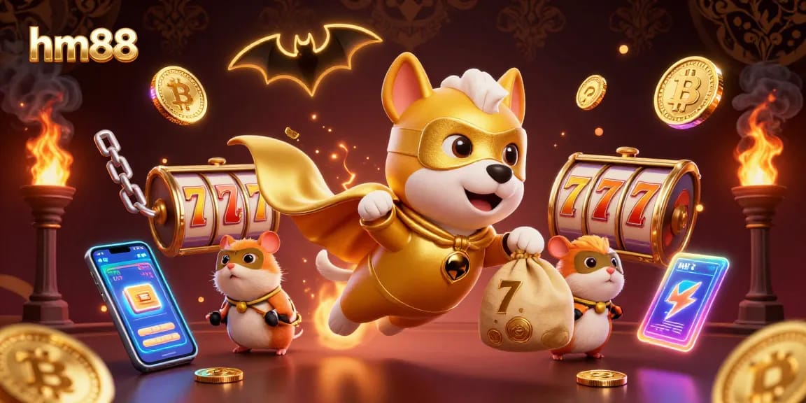 Experience the thrill of hm88, the ultimate online casino, featuring slot games and exciting casino elements.