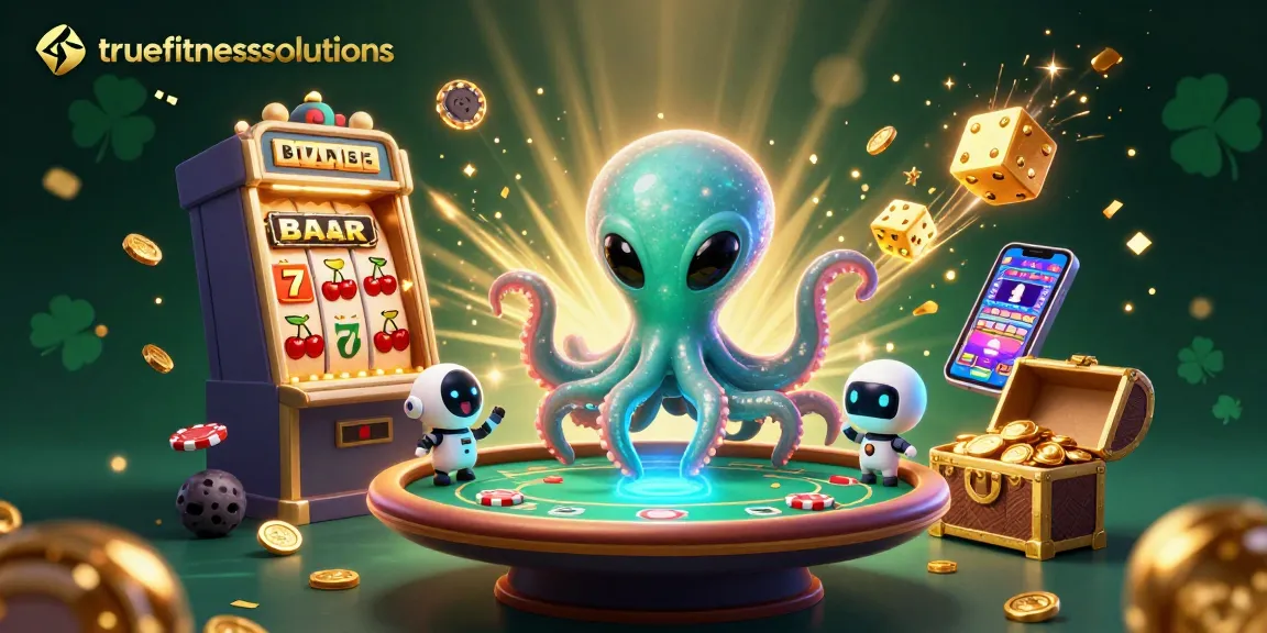 Play thrilling games at truefitnesssolutions with an exciting alien-themed casino illustration.
