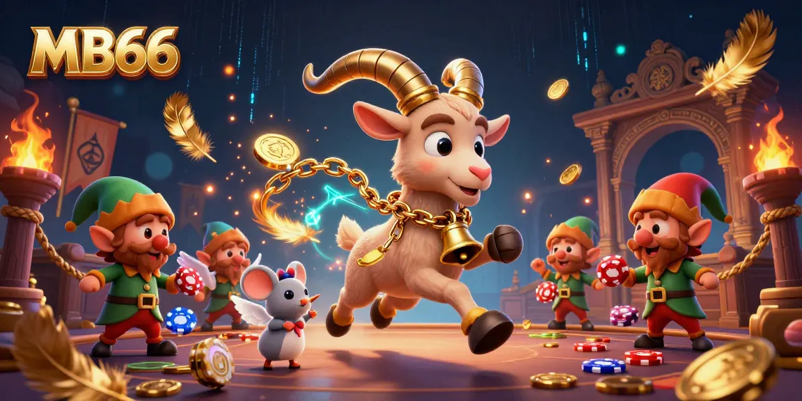 MB66 captivates players with a thrilling 3D casino scene featuring Krampus, angels, and gremlins.