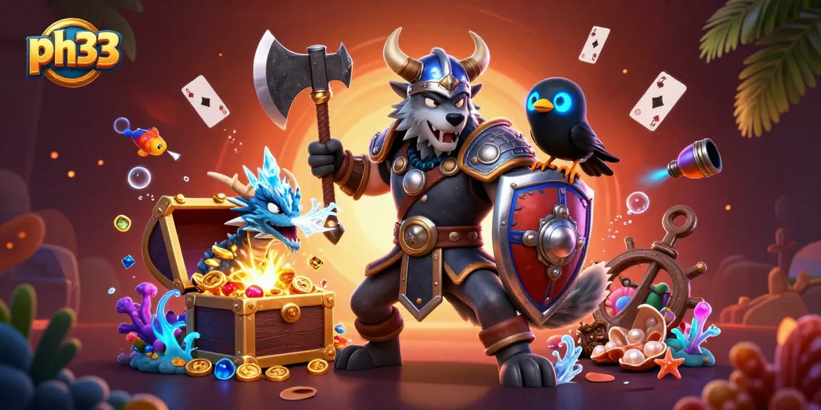 Play ph33 games and thrill with a Viking warrior, fierce dragon, and enchanted treasures.