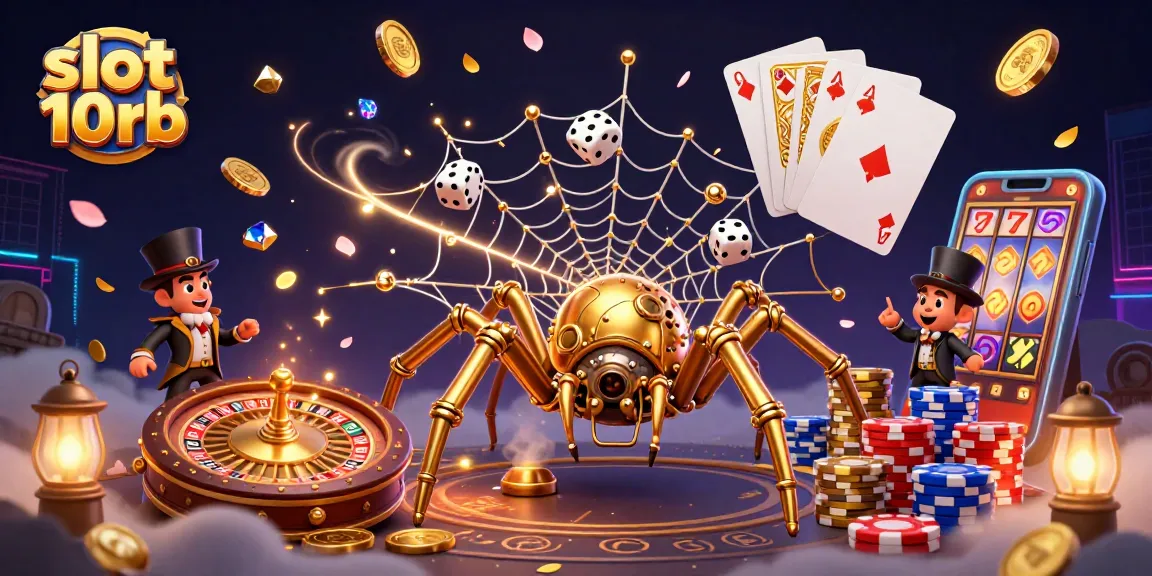 Spin the winning slot 10rb reels as cascading coins and gems fill the air with excitement.