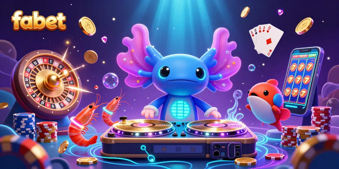Experience the excitement of fabet as you win big with lively underwater characters in a vibrant casino scene.