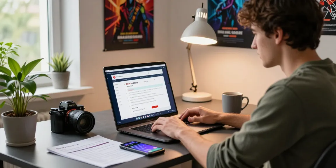 Web developer optimizing swiss casino backlinks in a vibrant gaming workspace.