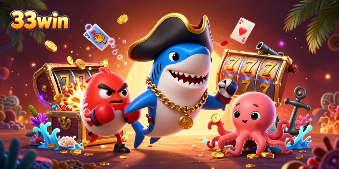Enter the thrilling world of 33win with engaging slot game action and colorful characters.