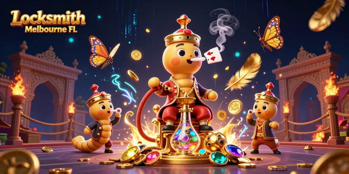 Engage with Locksmith Melbourne FL's vibrant casino-themed art, revealing a playful dimension of locksmith excellence.