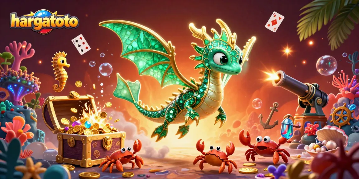 Experience thrilling hargatoto gameplay amidst a vibrant underwater treasure scene.