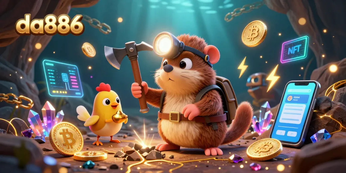 Engage with da886's thrilling mining adventure amid Bitcoin and Ethereum treasures.