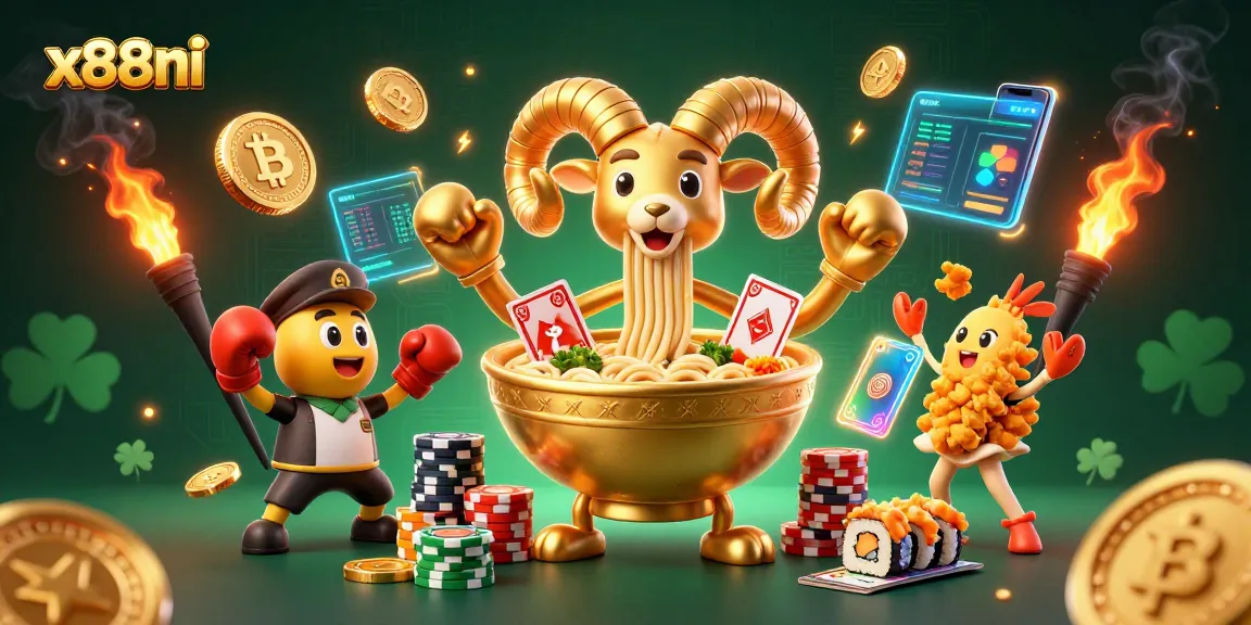 X88ni showcases thrilling gaming action with 3D characters in an exciting digital casino environment.
