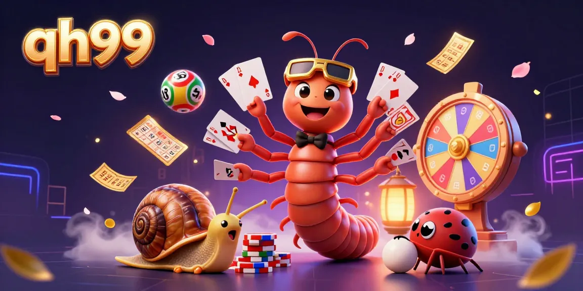 Experience thrilling gambling fun at qh99 with lively characters and vibrant casino elements.