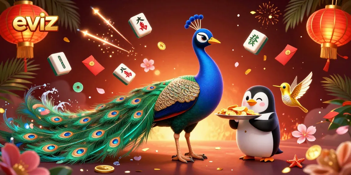 Experience excitement at eviz with a vibrant 3D casino illustration featuring dynamic characters and elements.