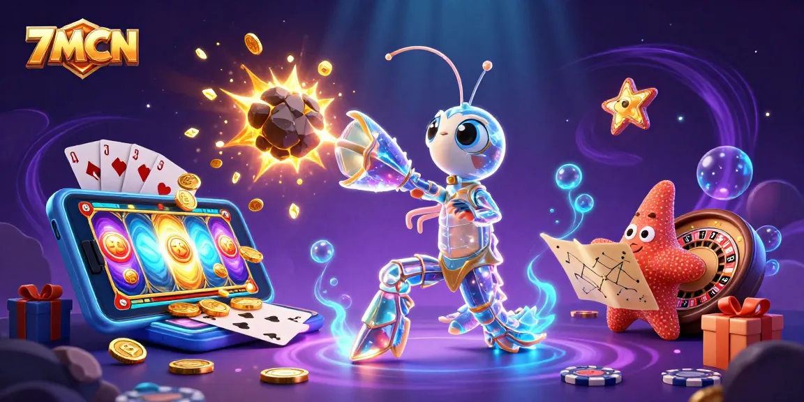 Experience thrilling victories with 7MCN as the galactic samurai shrimp battles for golden gems in a dynamic betting scene.