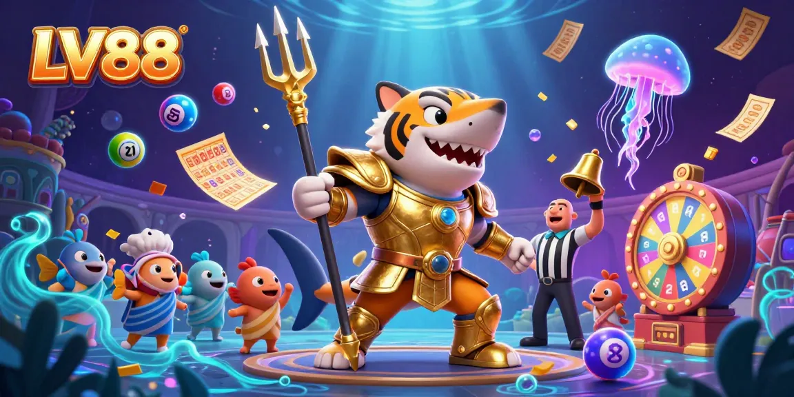 Engage in thrilling gameplay with LV88 at an exciting underwater casino adventure.