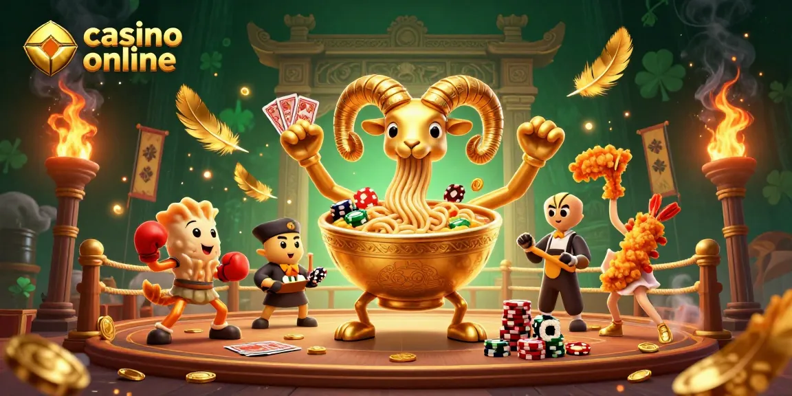 Engaging scene depicting a vibrant cartoon casino online with characters and elements promoting excitement in gaming.