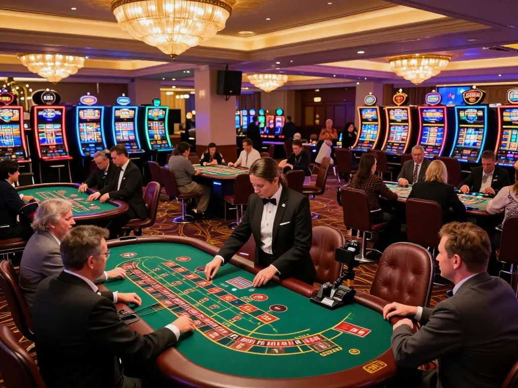 Dynamic gaming scene at xx88 casino with players engaged in strategic gameplay