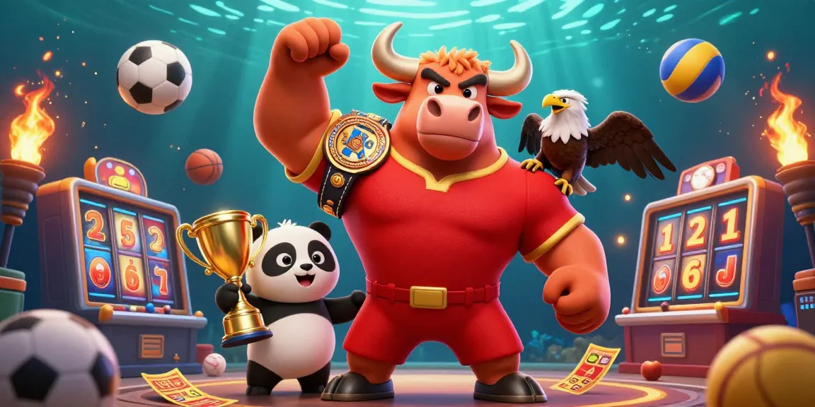 Experience winning action at five88sss with a vibrant 3D illustration showcasing dynamic slots, sports, and championships.
