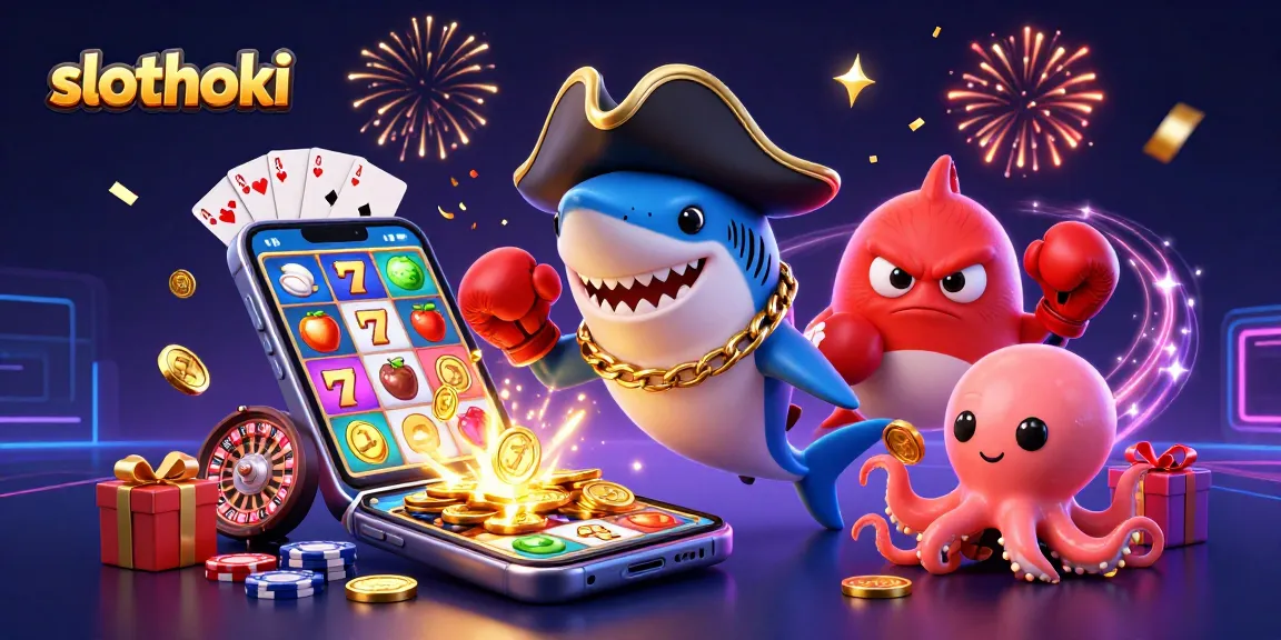 slothoki menawarkan pengalaman bermain slot online dengan simbol keberuntungan dan koin emas bertebaran