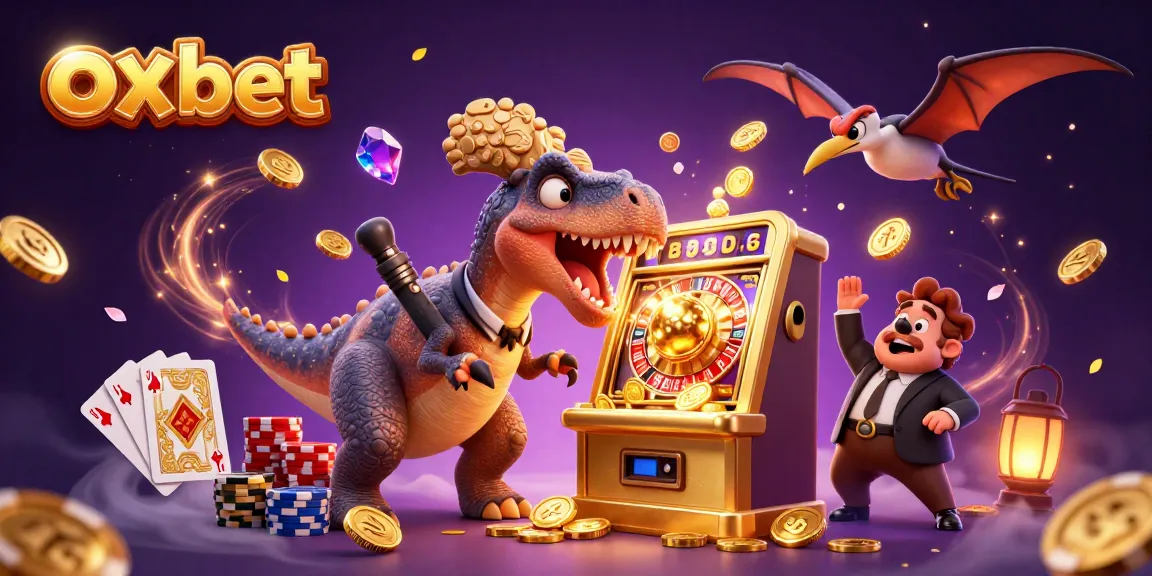 Experience thrilling jackpots at oxbet with a unique 3D casino themed illustration depicting dynamic interactions.