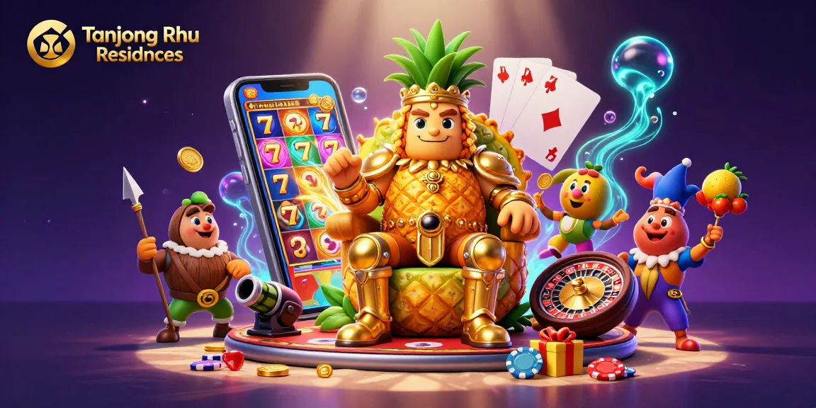 Engage in fun with the golden pineapple king at Tanjong Rhu Residences online casino adventure filled with slots.