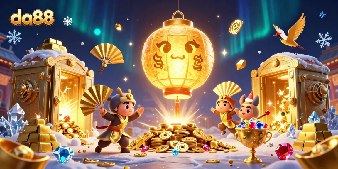 Experience thrilling gameplay with da88, featuring golden treasures and festive casino spirits.