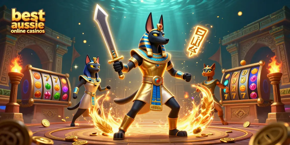 Join the excitement at the best aussie online casinos featuring vibrant characters and dynamic slot elements.
