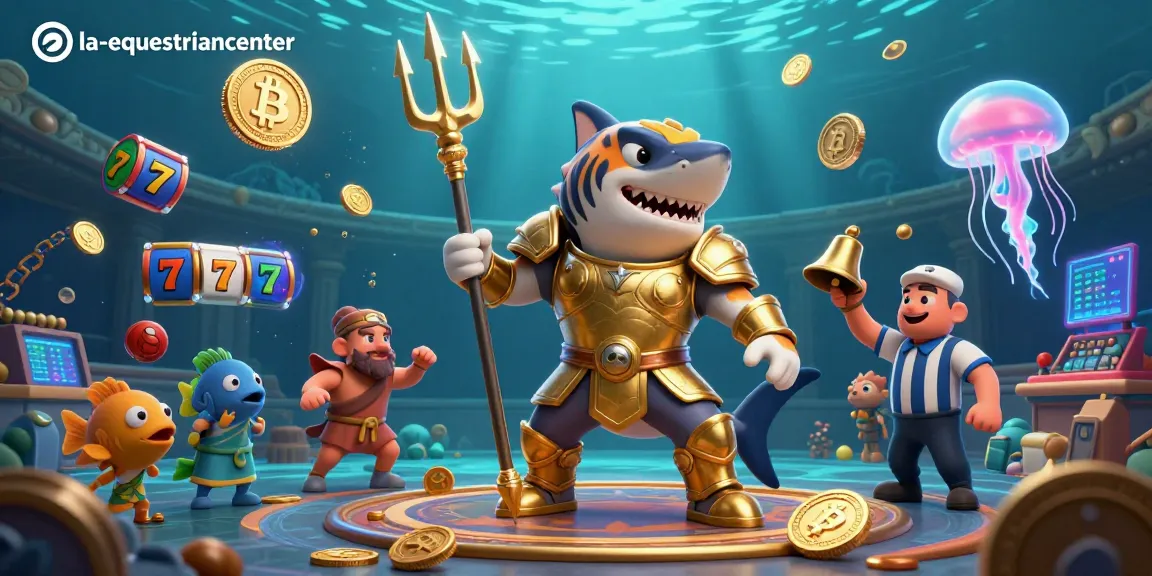 Experience thrilling underwater action at la-equestriancenter with vibrant slot reels and a tiger shark as the star.