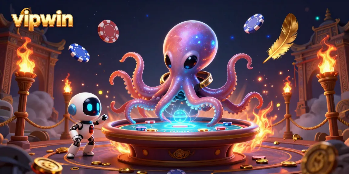 Play and win big with vipwin at an exciting alien-themed poker table, featuring stellar gameplay elements.