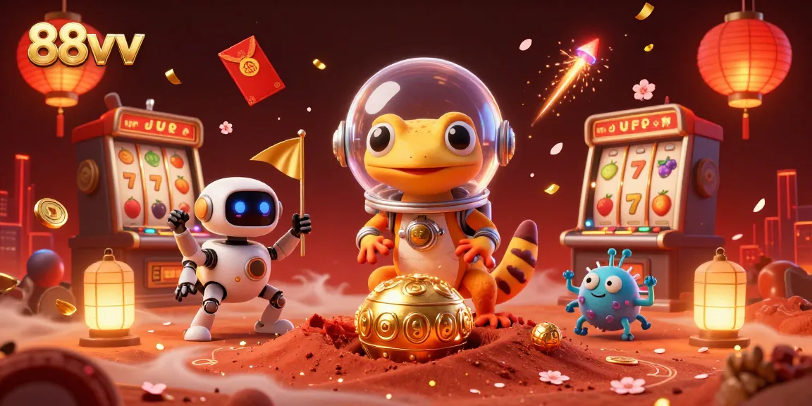 Engage in thrilling gaming adventures with 88vv at a Martian casino, packed with excitement.