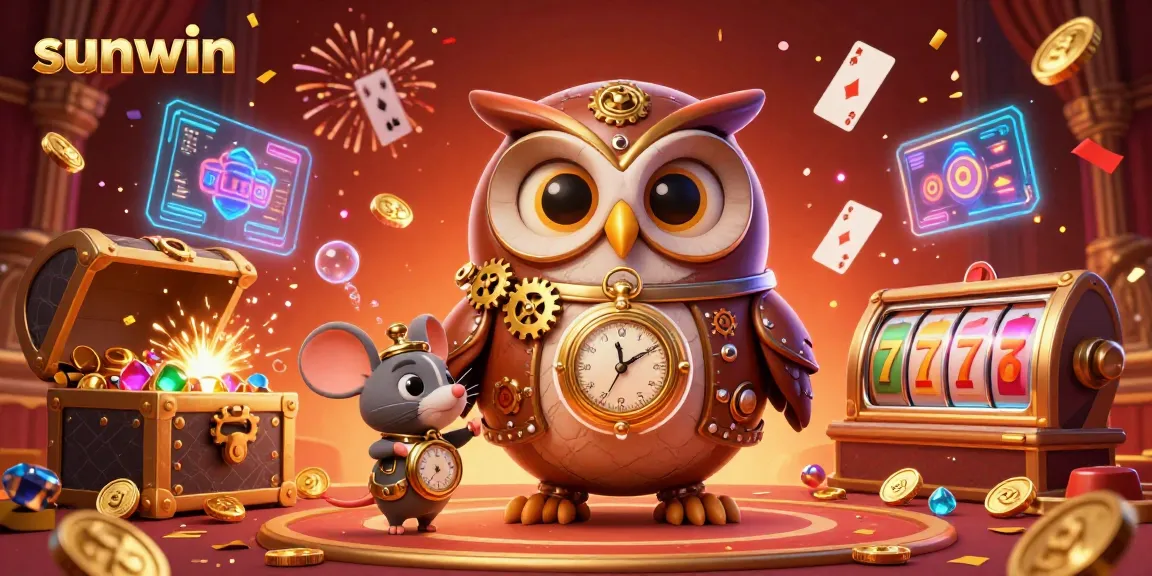 Spin the reels with sunwin’s immersive casino experience featuring vibrant characters and treasures.