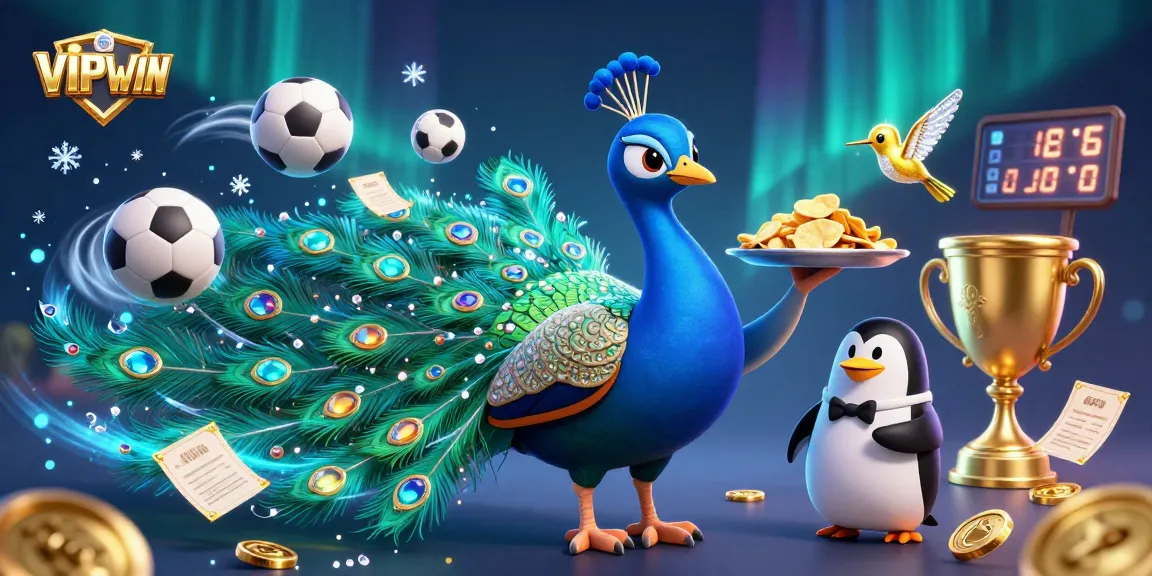 VIPWIN offers dynamic sports betting with exciting characters in a vibrant casino scene.