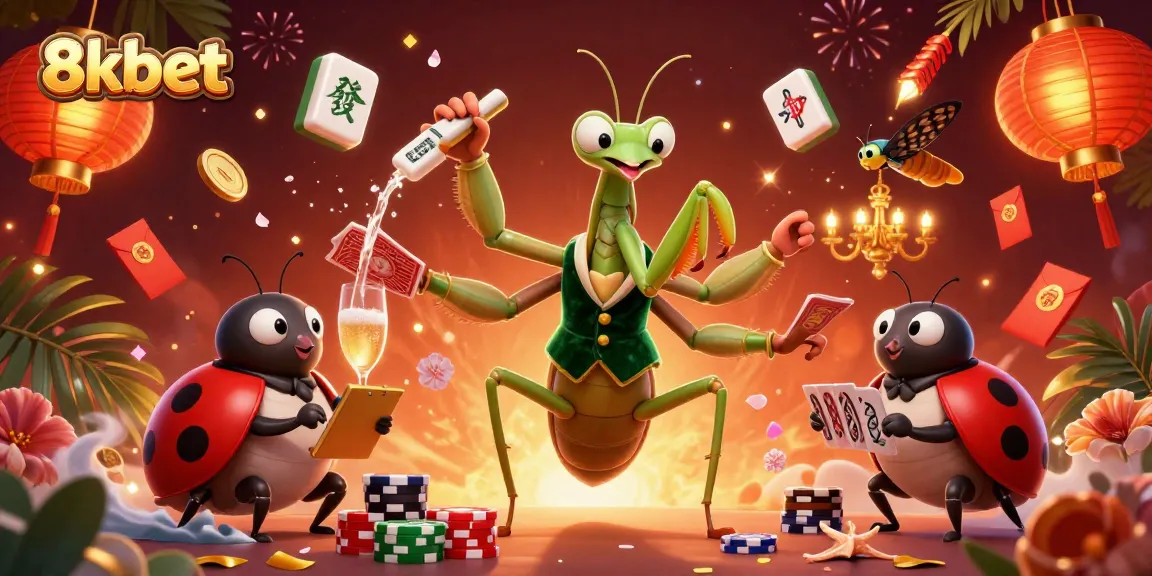Experience vibrant action at 8xbet casino with a dynamic scene of characters in a colorful setting.