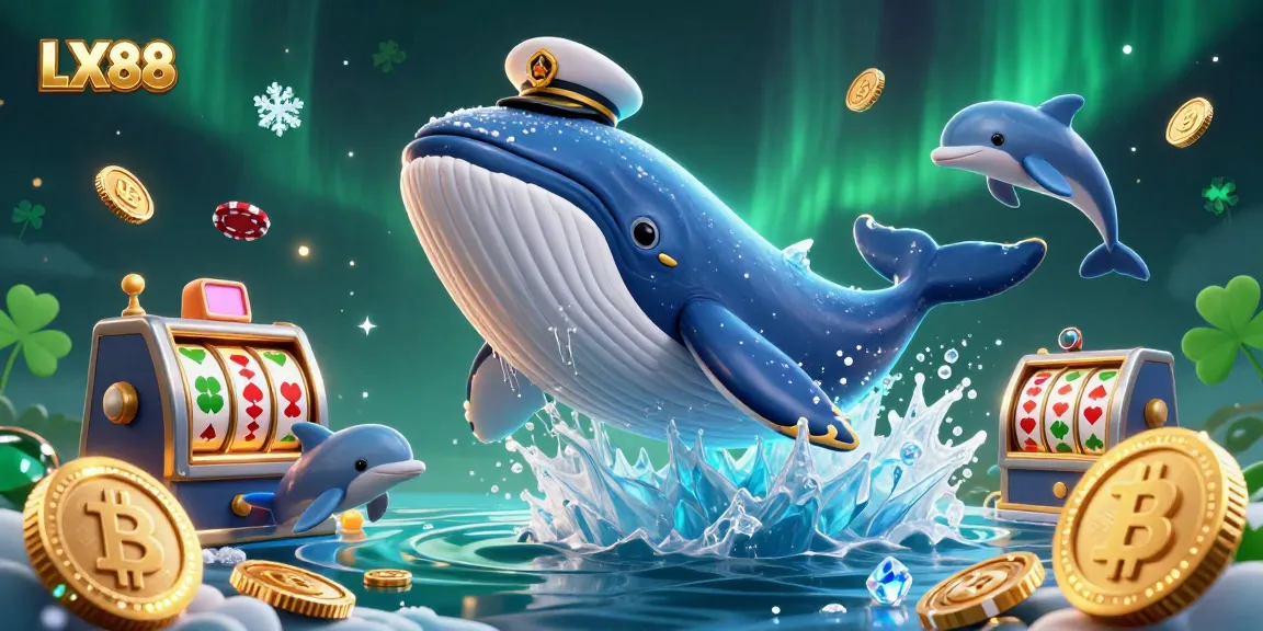 Play magical casino gaming adventures at LX88 featuring whales, dolphins, and slot elements.